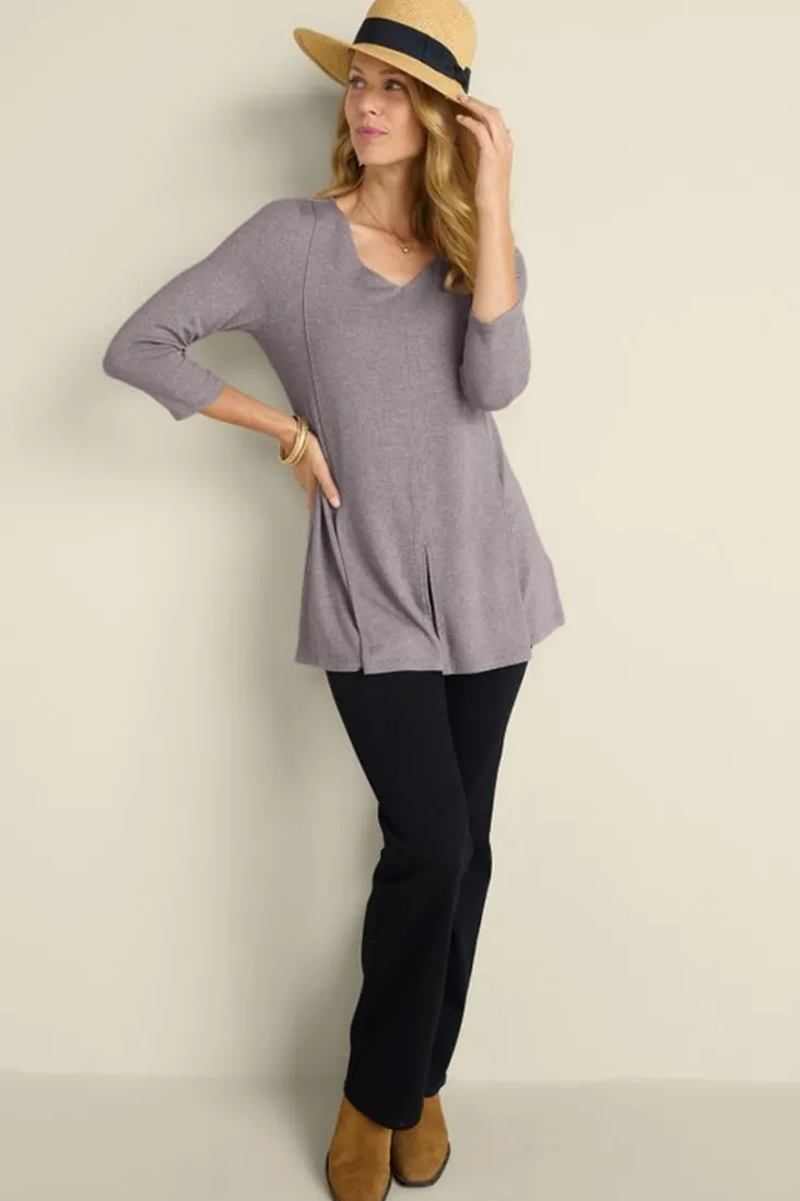 Online Soft Surroundings Ophelia Tunic HeatherGrey