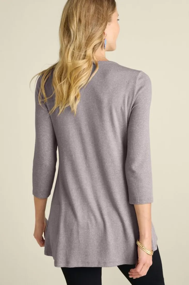 Online Soft Surroundings Ophelia Tunic HeatherGrey