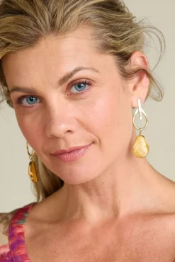 Clearance Soft Surroundings Ora Drop Earrings Goldenrod