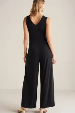 New Soft Surroundings Penelope Jumpsuit Black