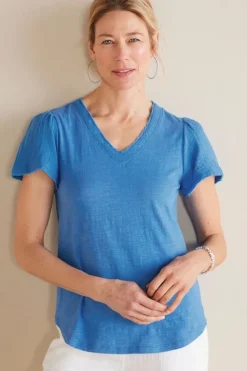 Sale Soft Surroundings Philippa Gauze Sleeve Tee