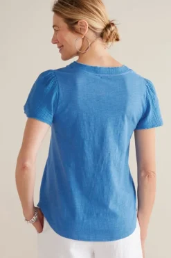 Sale Soft Surroundings Philippa Gauze Sleeve Tee