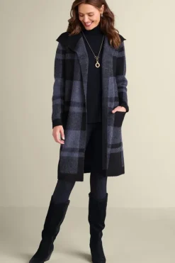 Soft Surroundings Posh Plaid Cardigan PoshPlaid