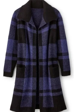 Soft Surroundings Posh Plaid Cardigan PoshPlaid