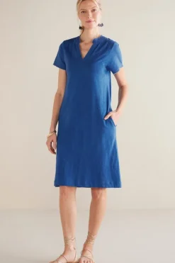 Hot Soft Surroundings Presley Short Dress Sapphire