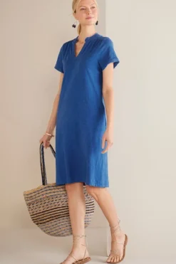 Hot Soft Surroundings Presley Short Dress Sapphire