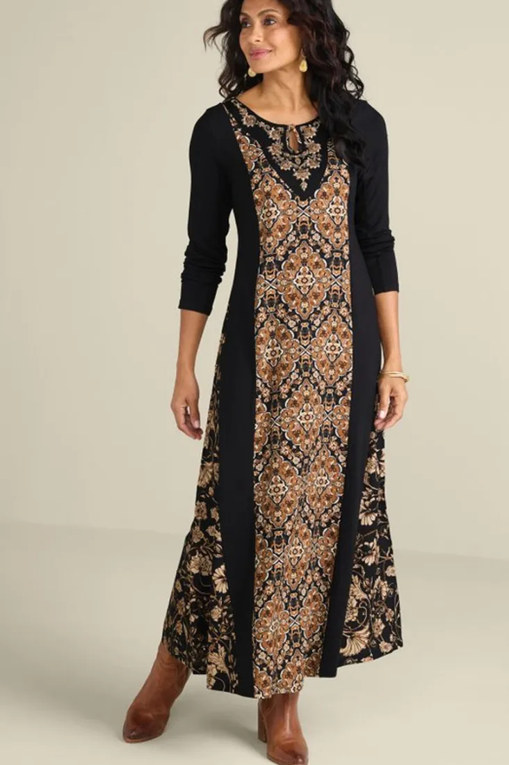 Clearance Soft Surroundings Priska Maxi Dress AutumnTile