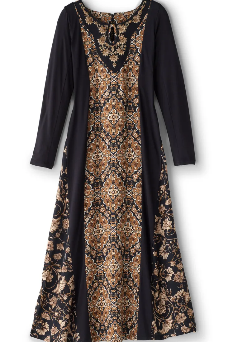 Clearance Soft Surroundings Priska Maxi Dress AutumnTile