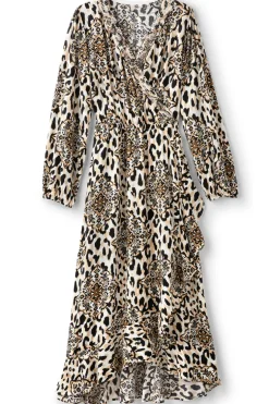 Outlet Soft Surroundings Priyani Midi Dress LeopardMedallion