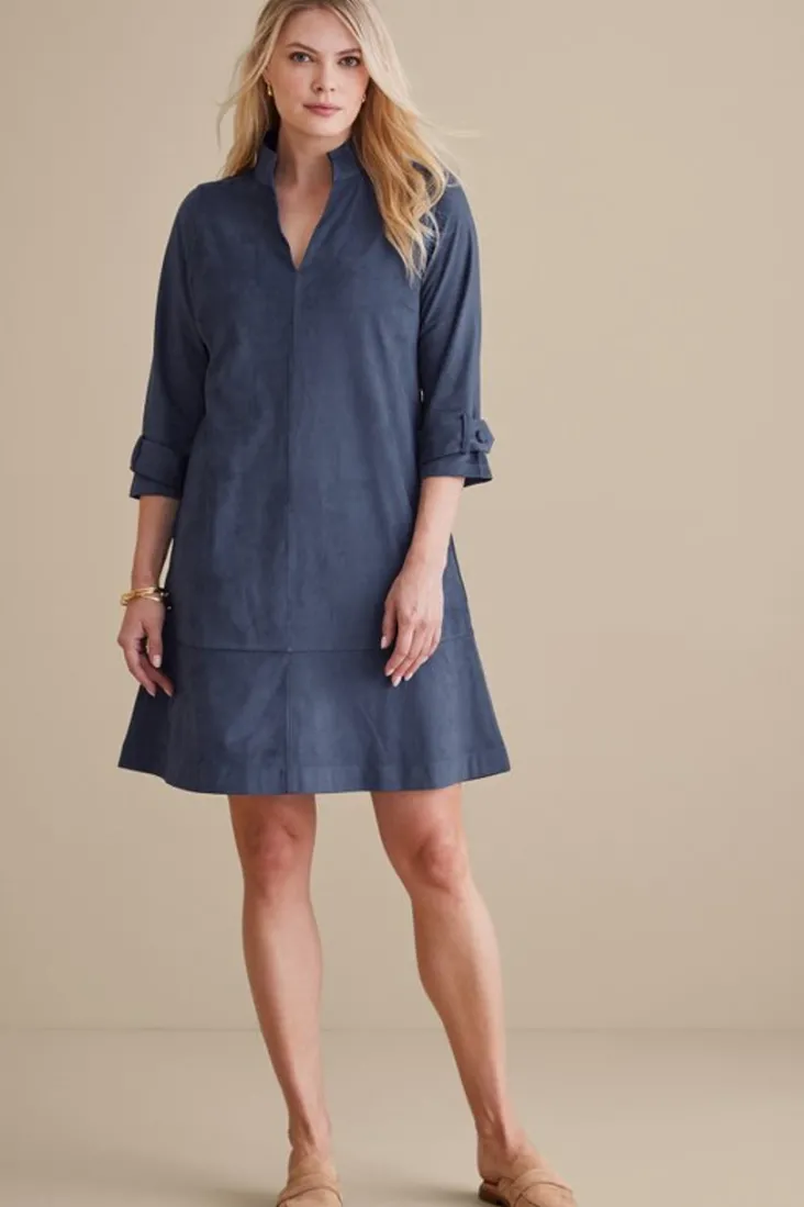 Clearance Soft Surroundings Rani Faux Suede Dress