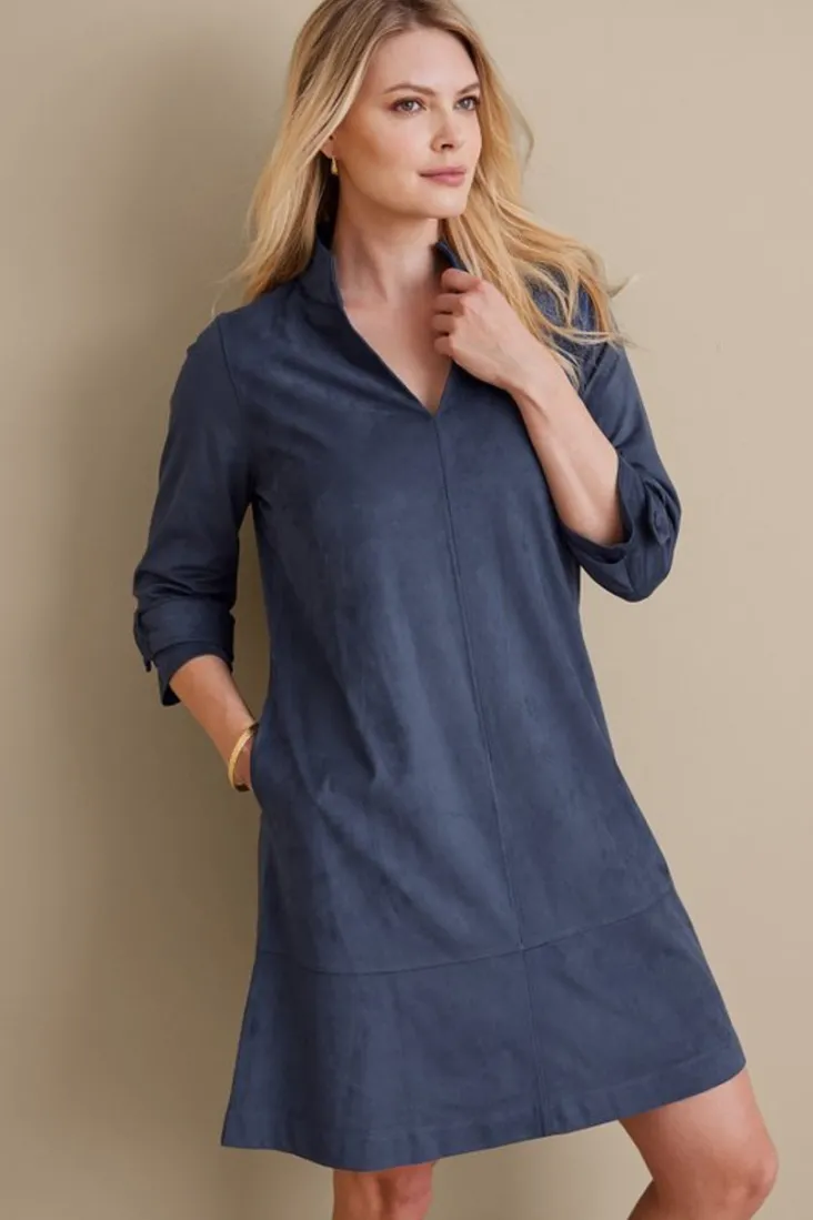 Clearance Soft Surroundings Rani Faux Suede Dress