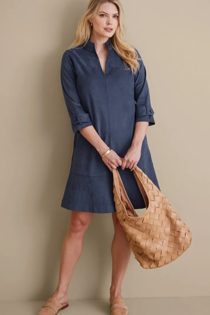 Clearance Soft Surroundings Rani Faux Suede Dress