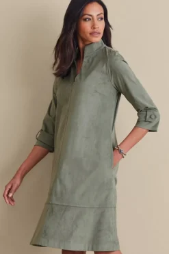 Clearance Soft Surroundings Rani Faux Suede Dress