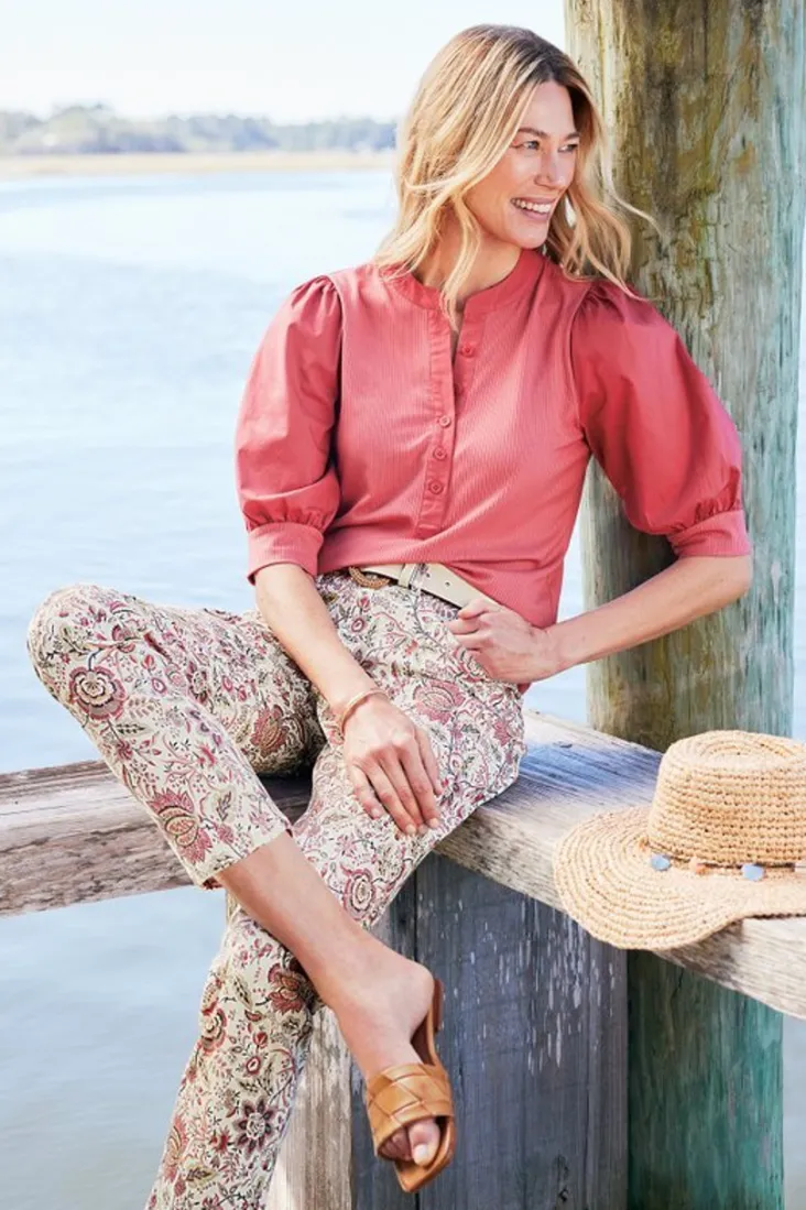 Sale Soft Surroundings Raylee Knit Pullover Rose