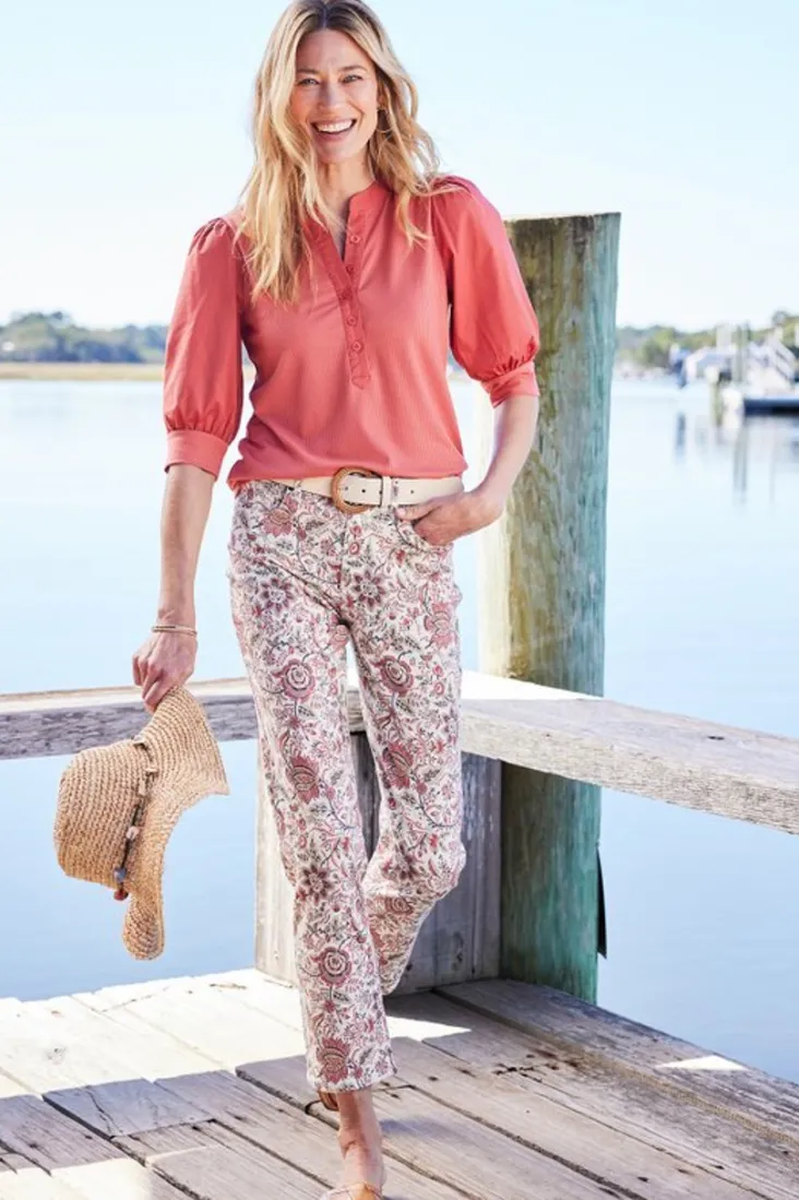 Sale Soft Surroundings Raylee Knit Pullover Rose