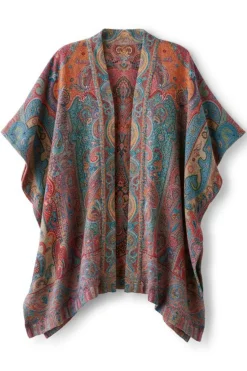 Clearance Soft Surroundings Rhea Woven Kimono Wrap Multi