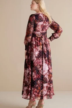 Hot Soft Surroundings Rina Silk Dress MultiFloral