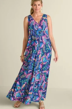 Clearance Soft Surroundings Rosalia Maxi Dress SanFranPaisley