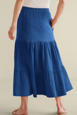 Hot Soft Surroundings Ruari Gauze Maxi Skirt