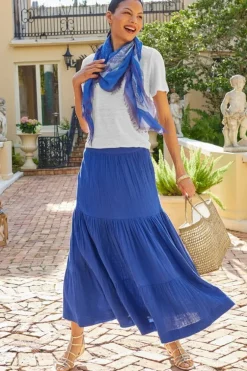 Hot Soft Surroundings Ruari Gauze Maxi Skirt
