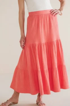 Hot Soft Surroundings Ruari Gauze Maxi Skirt