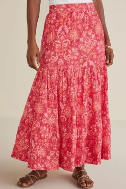 Hot Soft Surroundings Ruari Gauze Maxi Skirt