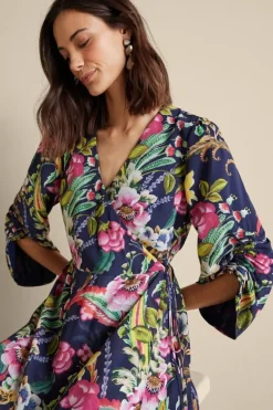 Outlet Soft Surroundings Samantha Maxi Dress NavyPaisley