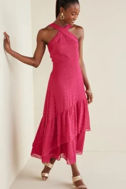 Discount Soft Surroundings Sanna Sparkling Maxi Dress Sangria