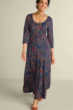 Hot Soft Surroundings Santiago 3/4 Sleeve Dress