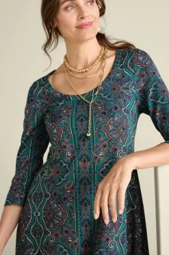 Hot Soft Surroundings Santiago 3/4 Sleeve Dress