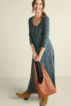 Hot Soft Surroundings Santiago 3/4 Sleeve Dress