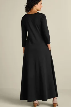 Hot Soft Surroundings Santiago 3/4 Sleeve Dress