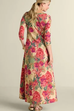 Hot Soft Surroundings Santiago 3/4 Sleeve Dress