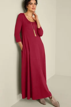 Hot Soft Surroundings Santiago 3/4 Sleeve Dress