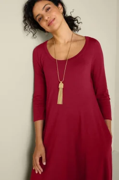Hot Soft Surroundings Santiago 3/4 Sleeve Dress