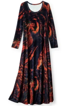 Outlet Soft Surroundings Santiago Stretch Velvet Dress