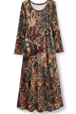 Outlet Soft Surroundings Santiago Stretch Velvet Dress