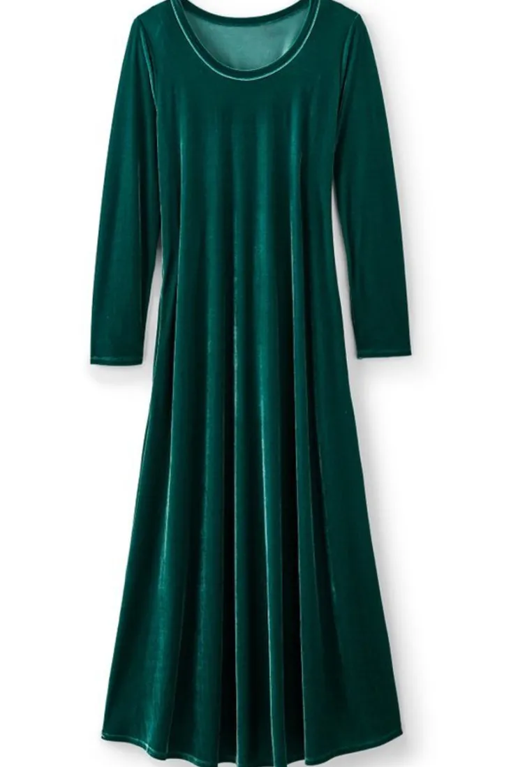 Outlet Soft Surroundings Santiago Stretch Velvet Dress