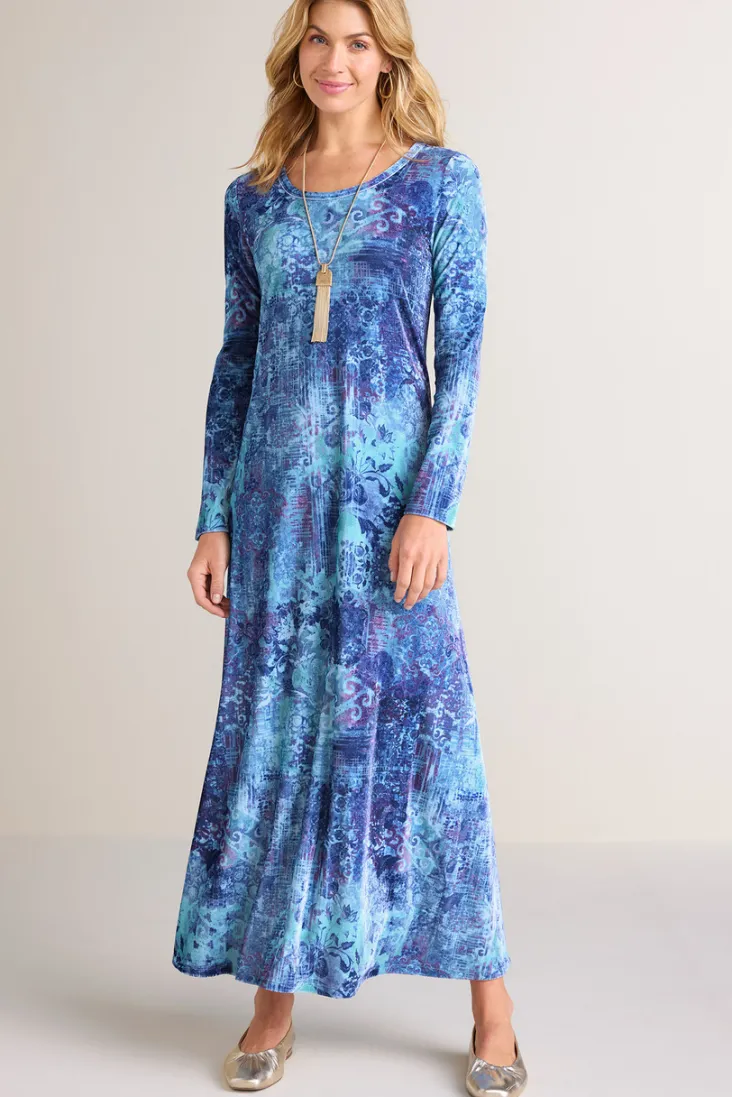 Outlet Soft Surroundings Santiago Stretch Velvet Dress