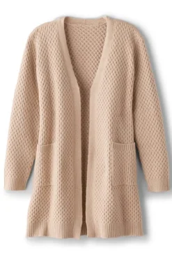 Soft Surroundings Scarlett Long Cardigan SandMulti