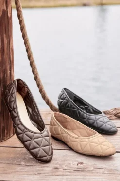 New Soft Surroundings Schutz Arissa Quilted Ballet Flat