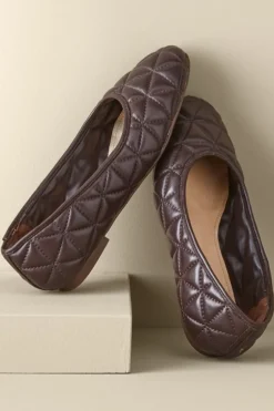 New Soft Surroundings Schutz Arissa Quilted Ballet Flat