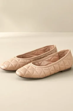 New Soft Surroundings Schutz Arissa Quilted Ballet Flat
