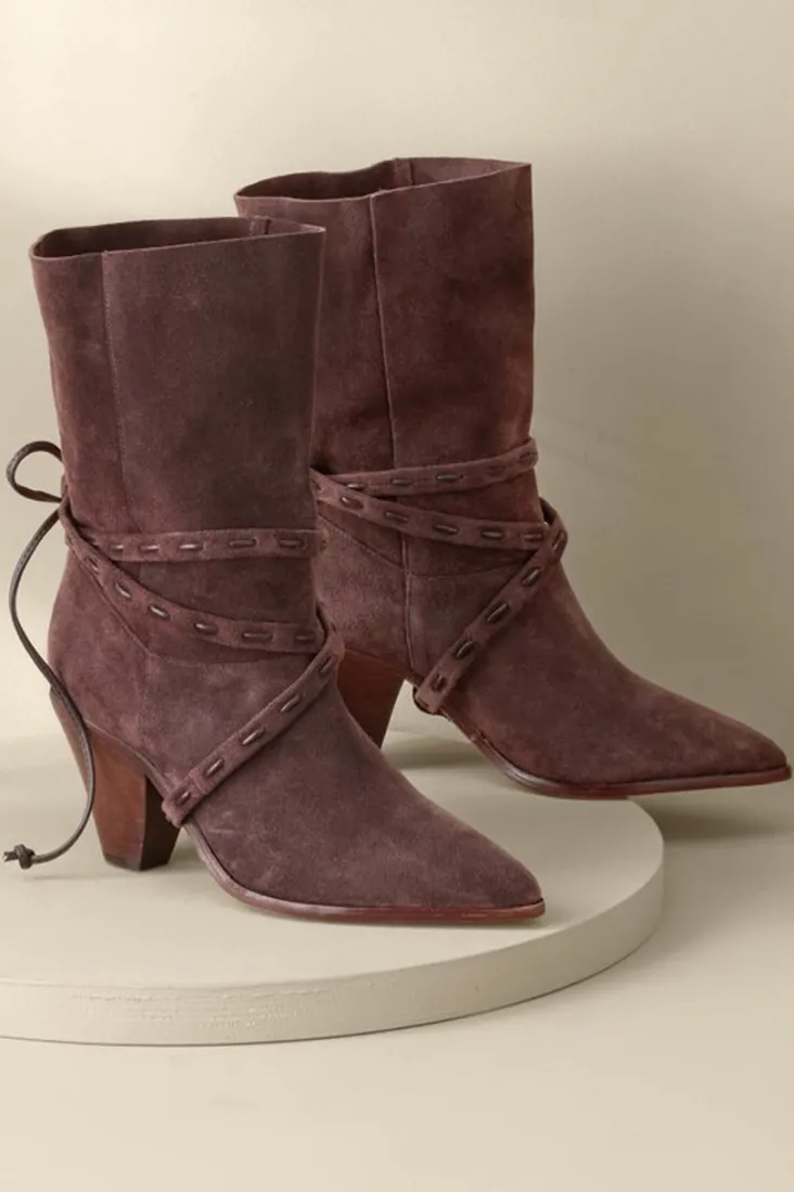 New Soft Surroundings Schutz Portia Belted Bootie