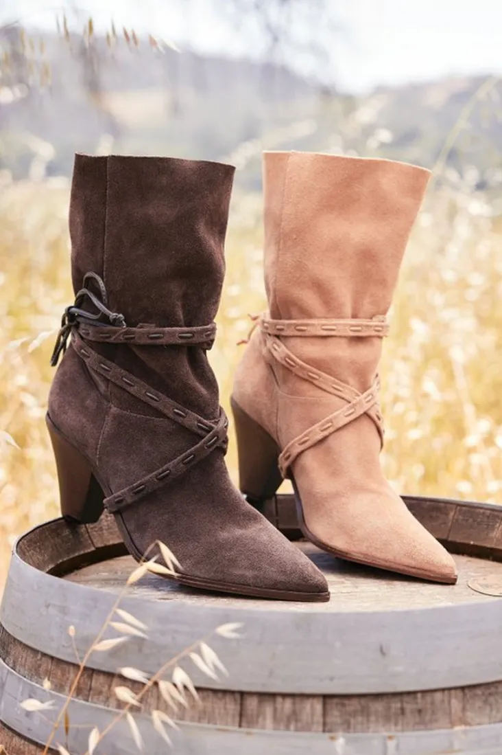 New Soft Surroundings Schutz Portia Belted Bootie