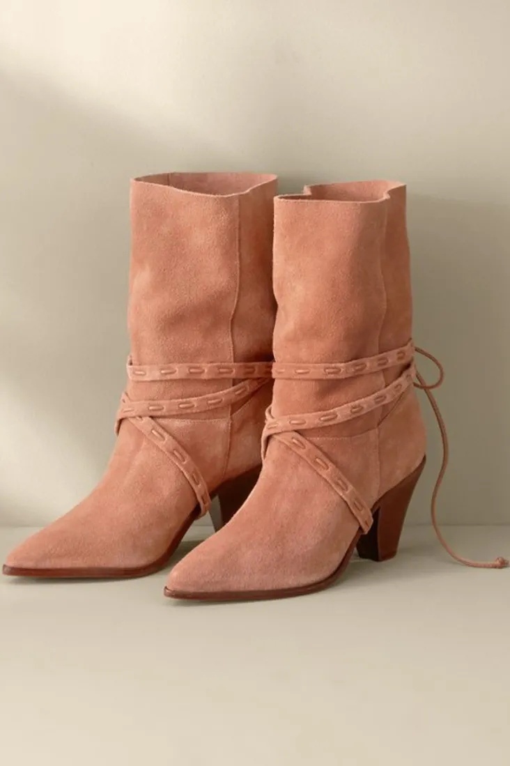 New Soft Surroundings Schutz Portia Belted Bootie