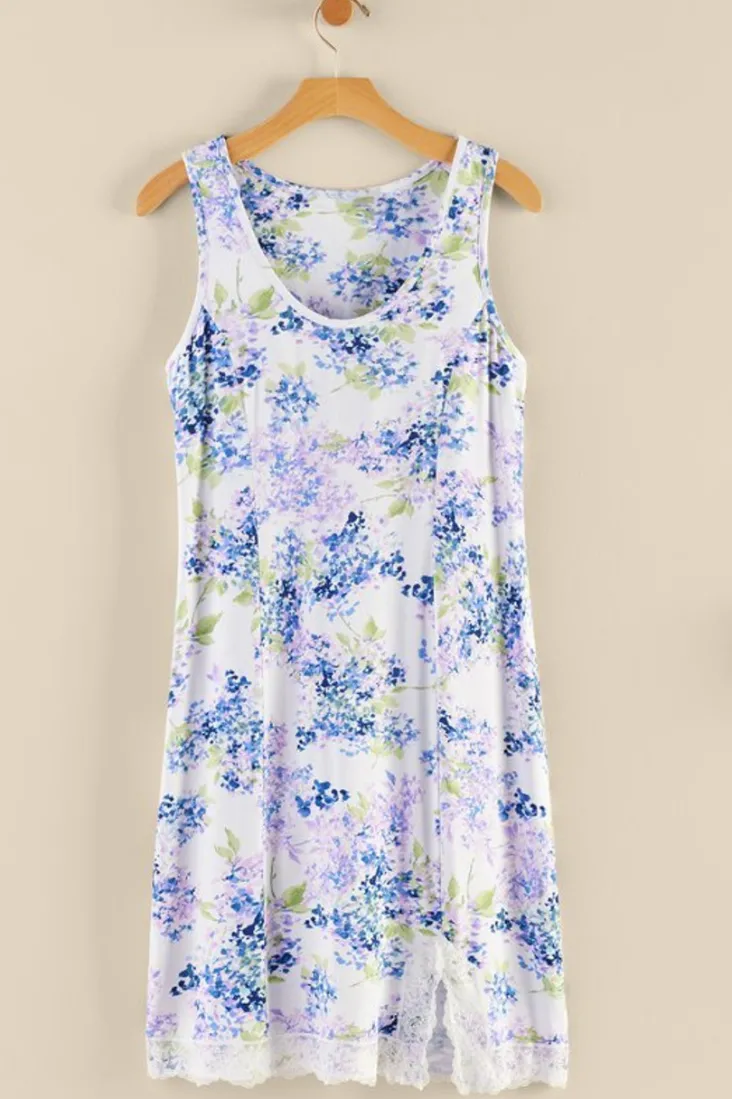 Hot Soft Surroundings Serenity Bamboo Shelf Bra Sleep Dress