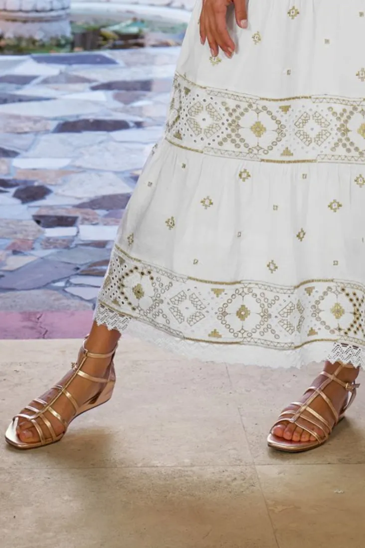 Sale Soft Surroundings Seychelles Luxurious Strappy Sandal