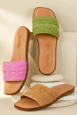 Hot Soft Surroundings Seychelles Palms Perfection Woven Slide