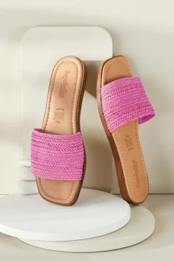Hot Soft Surroundings Seychelles Palms Perfection Woven Slide